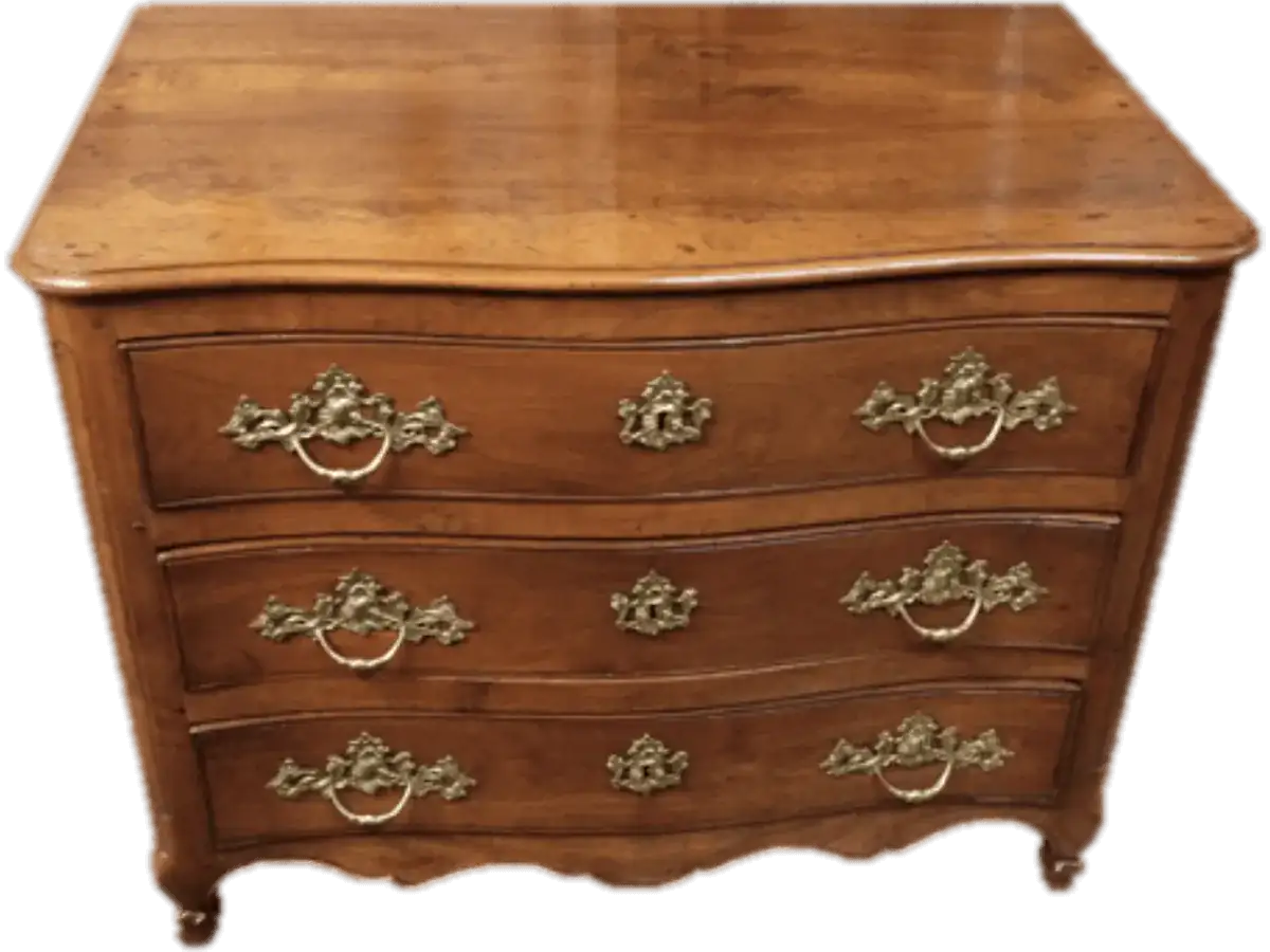 Après restauration. Commode Louis XV Après restauration. Restauration à Paris - Vincennes d'une commode Louis XV