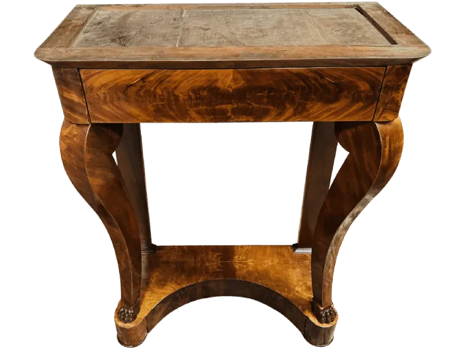 Après restauration. Console d'époque Charles X Après restauration. Restauration à Paris - Vincennes d'une console d'époque Charles X