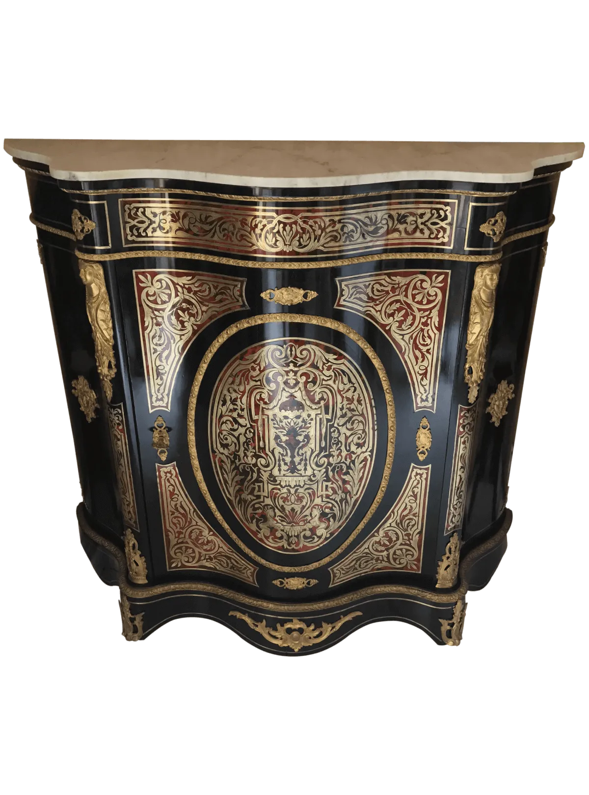 Après restauration. Meuble d'appui d'époque Napoléon III Après restauration. Restauration à Paris - Vincennes d'un meuble d'appui d'époque Napoléon III