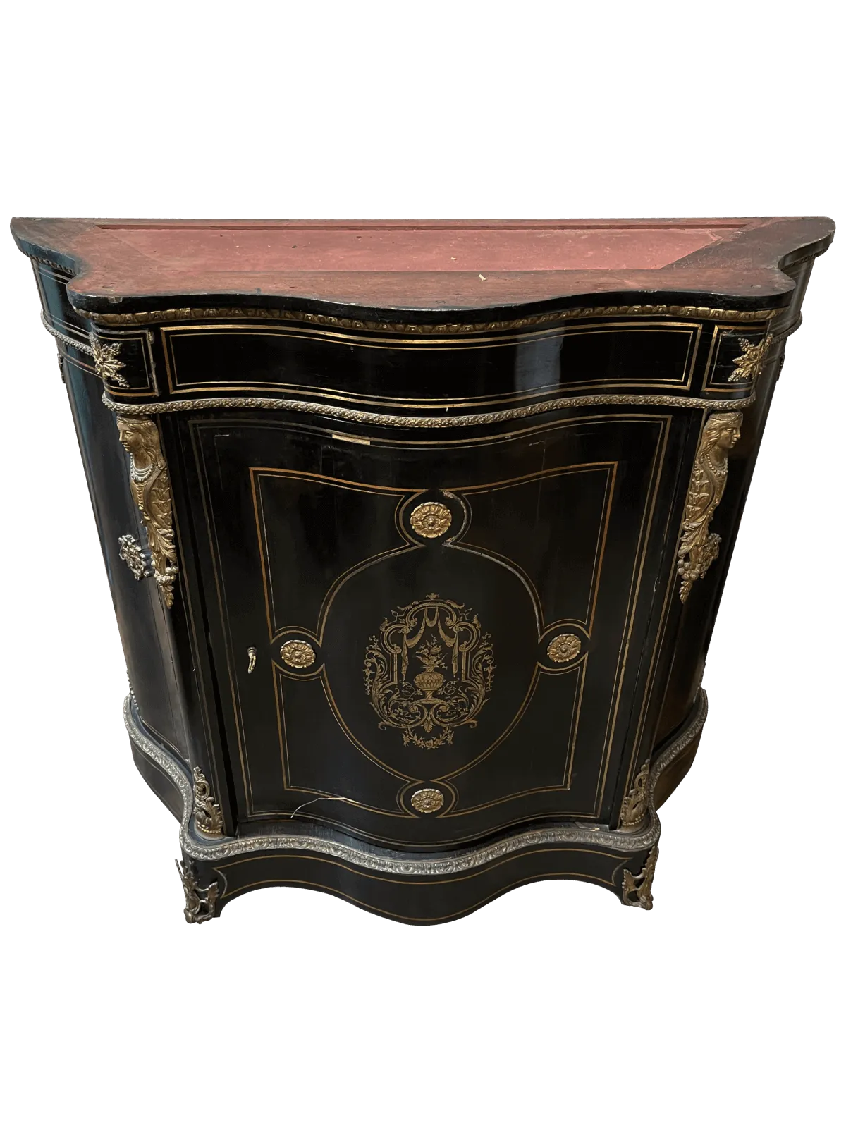 Avant restauration. Meuble d'appui d'époque Napoléon III Avant restauration. Restauration à Paris - Vincennes d'un meuble d'appui d'époque Napoléon III